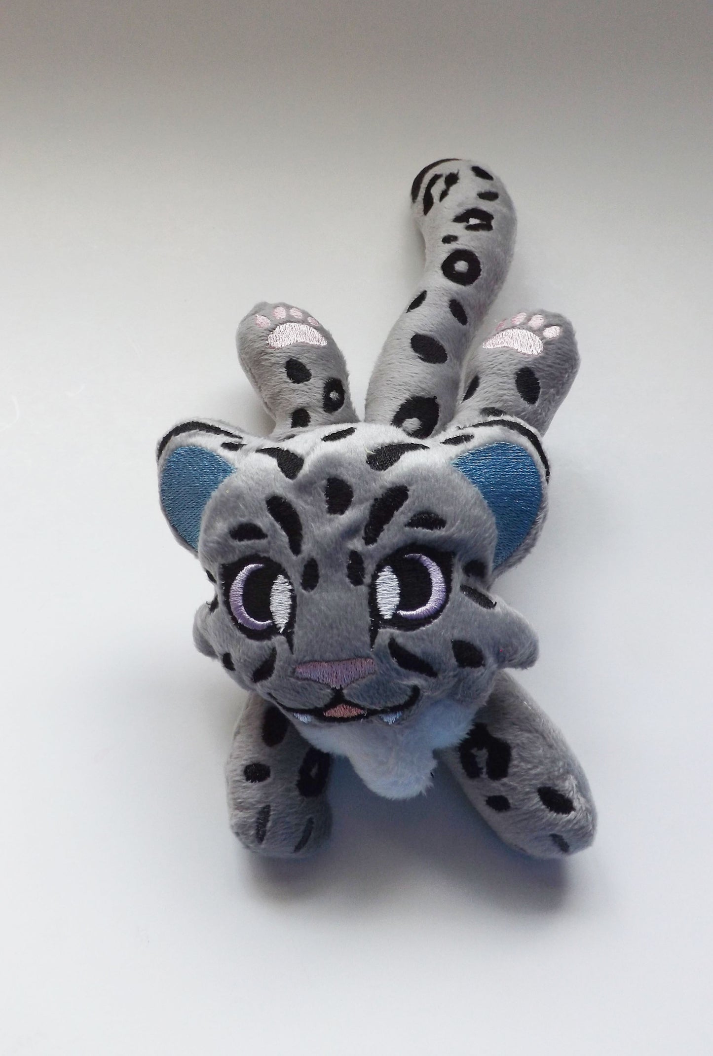 Handmade Snow Leopard Mini Plushie